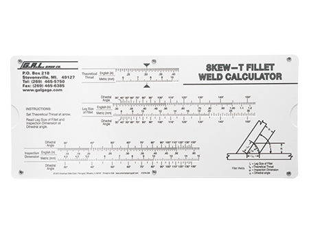 용접게이지 CAT #9<br> Skew-T Fillet Weld Gauge